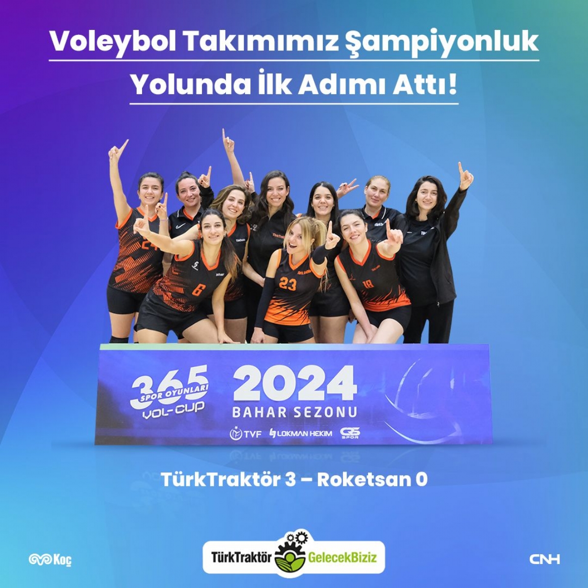 Voleybol Takımımız Şampiyonluk Yolunda İlk Adımı Attı!